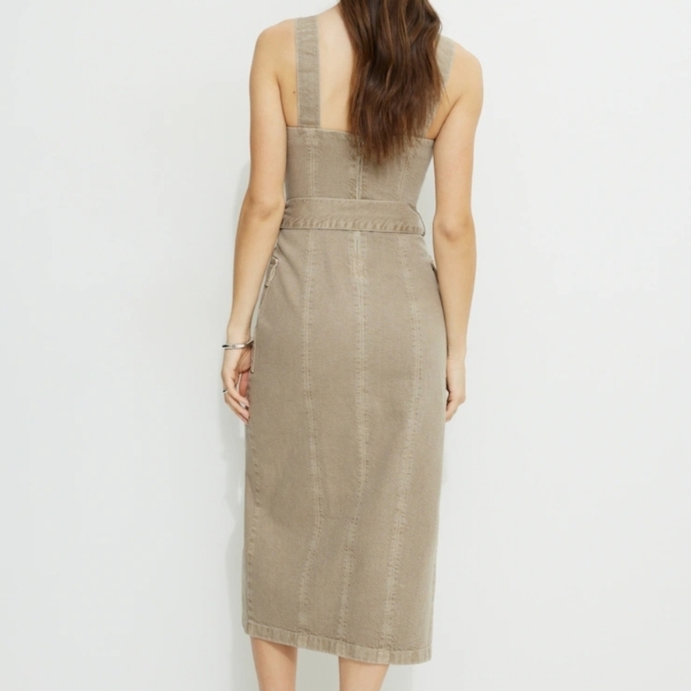 Dynamite Safari Denim Dress NWT - Picture 2 of 6